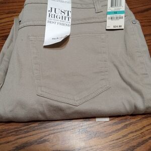 Style & Co. Women's Straight Leg Jeans in Tan